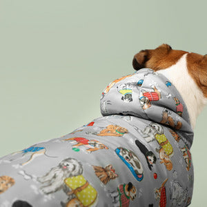Cath Kidston Hooded Puffer Pet Dog Rain Mac Coat