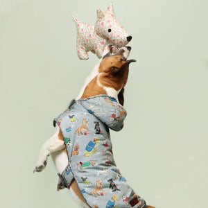 Cath Kidston Hooded Puffer Pet Dog Rain Mac Coat