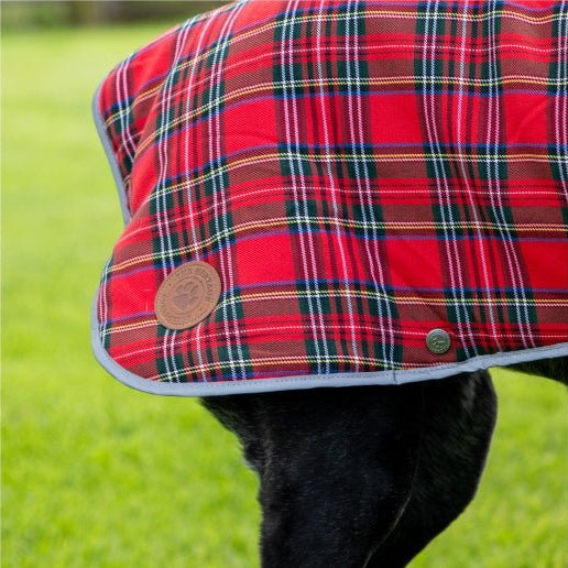 Ancol Highland Red Tartan Dog Coat | Fleece Lined Waterproof Dog Jacket - Poochella®
