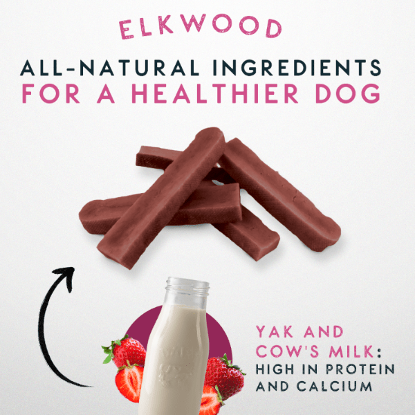 Elkwood Himalayan Yak Dog Milk Chew Medium | Natural Long Lasting Dental Treat Dog Chew - Poochella®