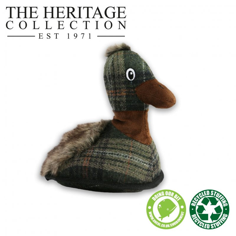 Ancol Heritage Tweed Duck Dog Toy