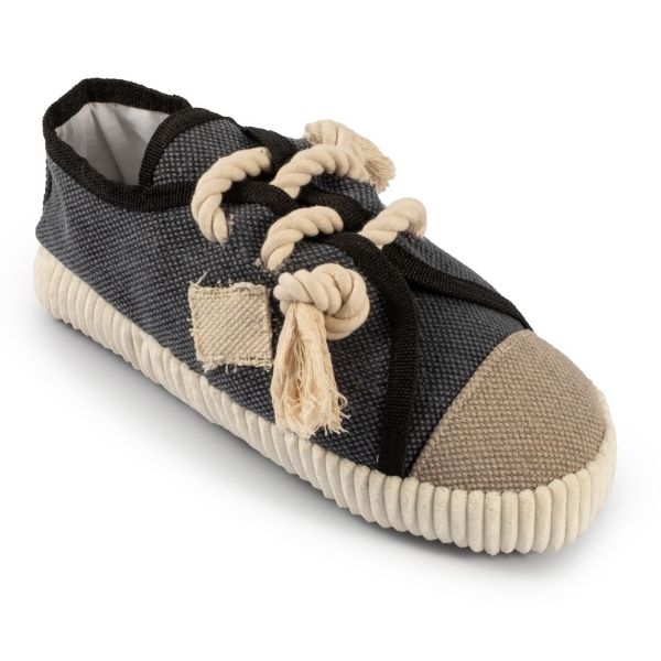 Ancol Recycled Plush Ropey Trainer Shoe Dog Toy Large