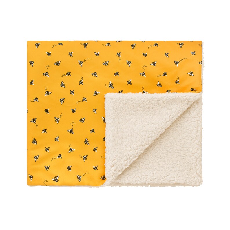 Cath Kidston® Yellow Bees Soft Cosy Pet Dog Blanket