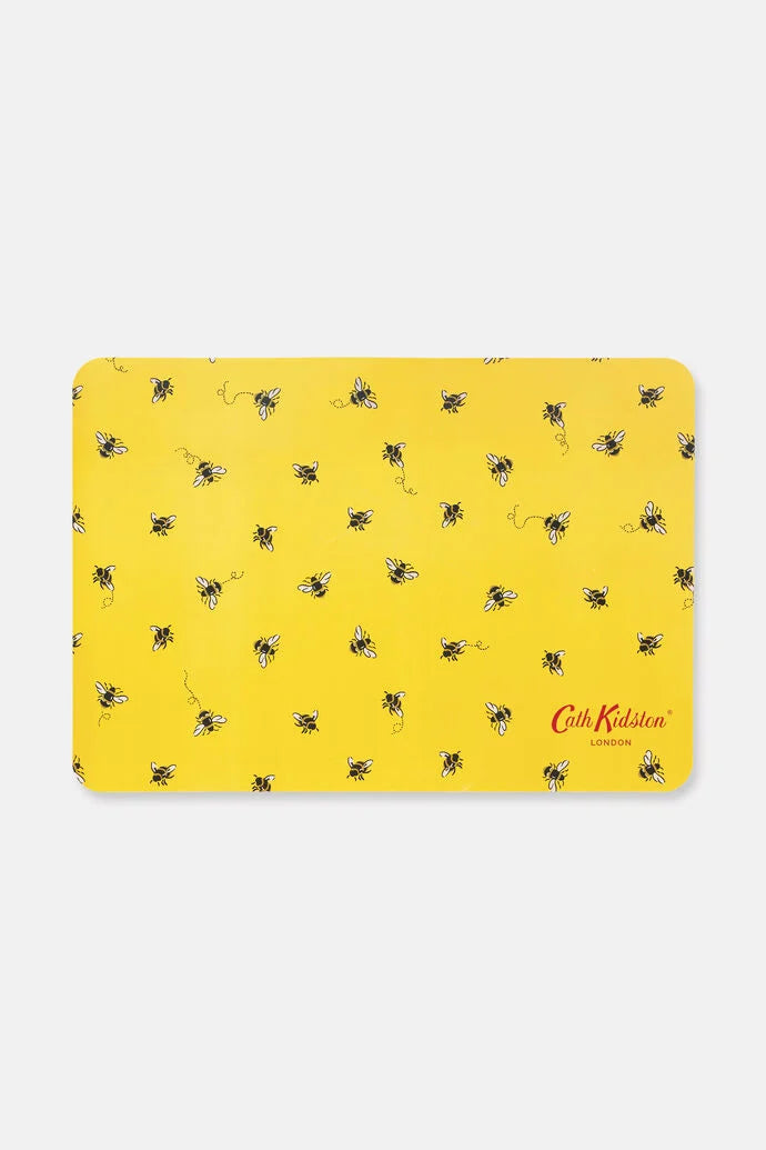Cath Kidston® Yellow Bees Pet Feeding Mat