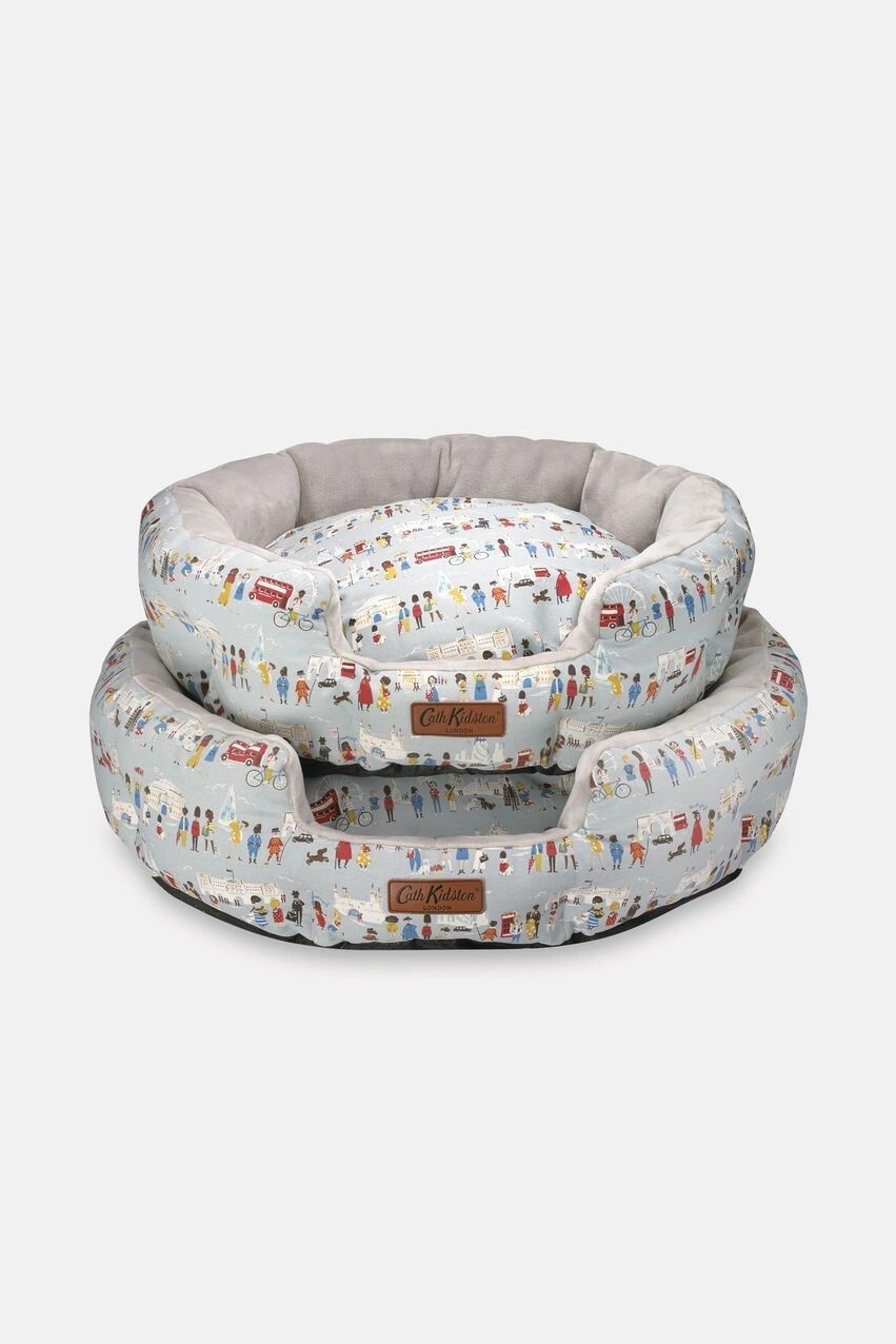 Cath Kidston® London People Luxury Pet Dog Bed Powder Blue