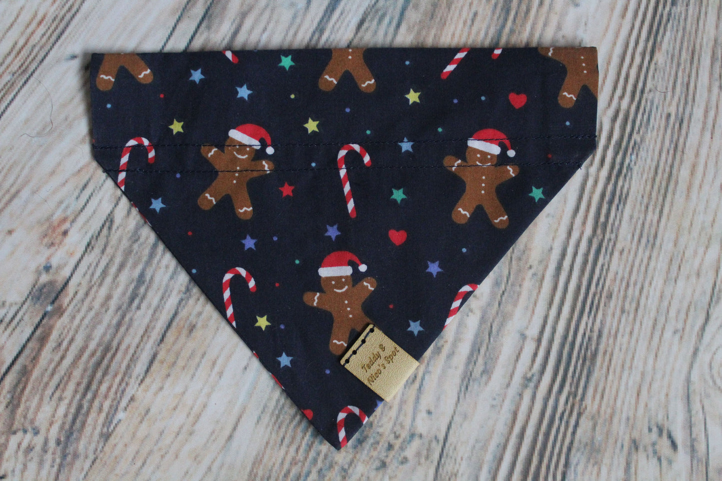 Teddy & Nico Christmas Pet Dog Bandana Red/Navy/White