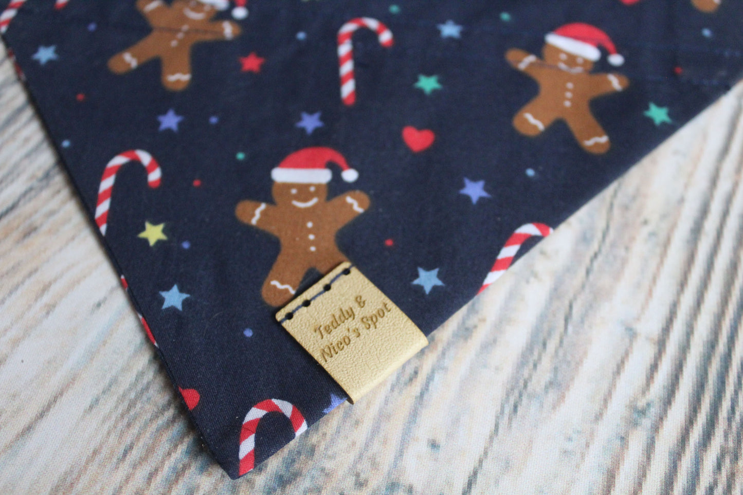 Teddy & Nico Christmas Pet Dog Bandana Red/Navy/White