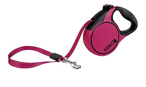 KONG® Terrain Retractable Dog Lead Medium Blue/Pink