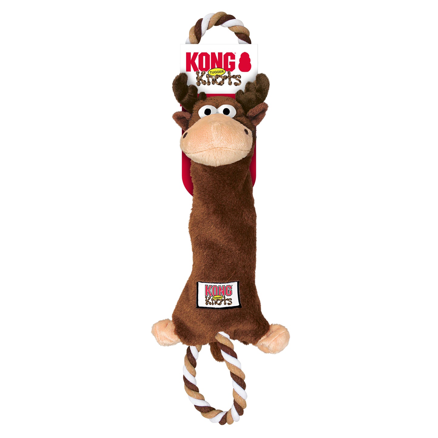 KONG TUGGER® Knots Moose Rope Tug Dog Toy M/L