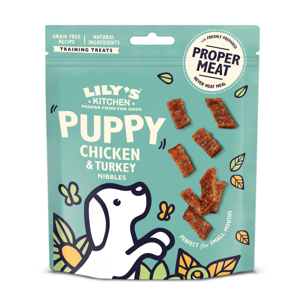 Lily's Kitchen Chicken and Turkey Nibbles Puppy Treats 70g