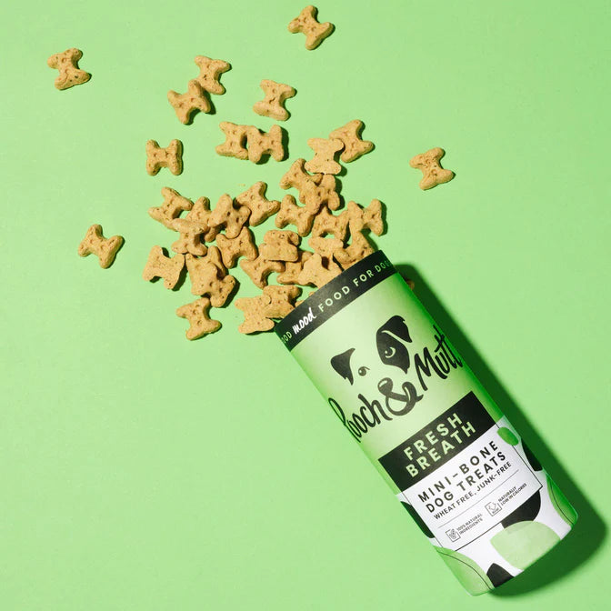 Pooch & Mutt Fresh Breath Natural Mini-Bone Treats 125g