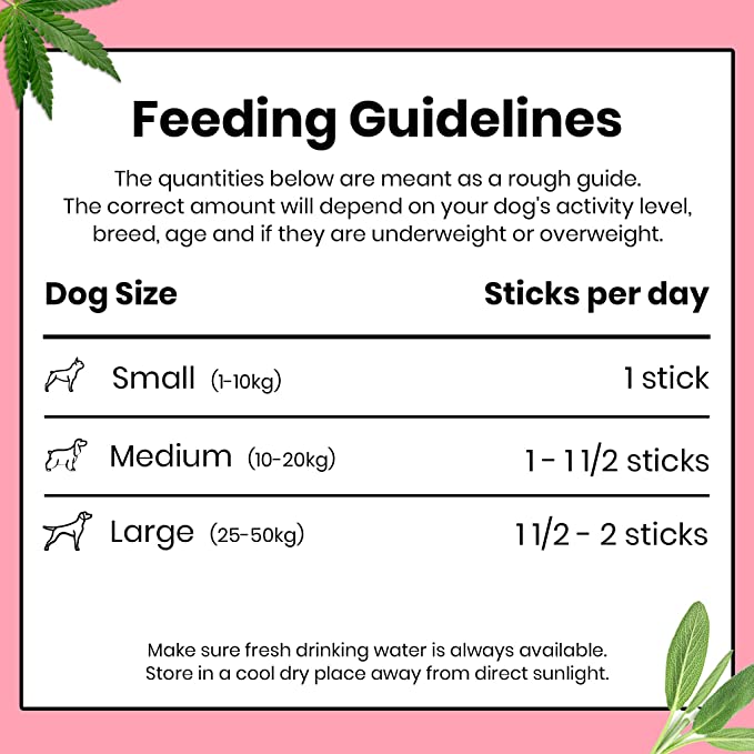 Pooch & Mutt Calming Hemp & Sage Dental Sticks for Dogs