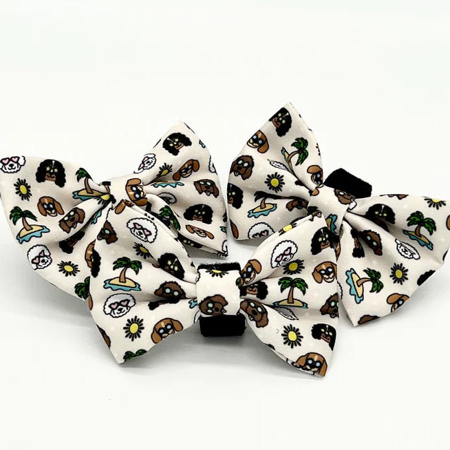 dog print bow tie