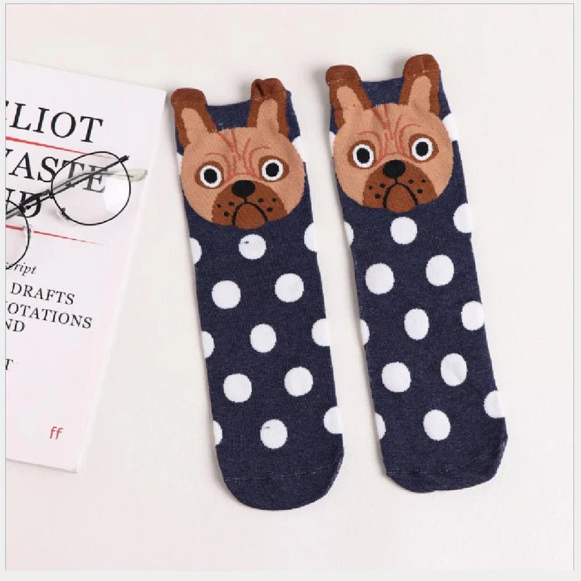 Cotton Dog Lover Socks | Women's Lightweight Breathable Sock (UK 3–7) - Poochella®