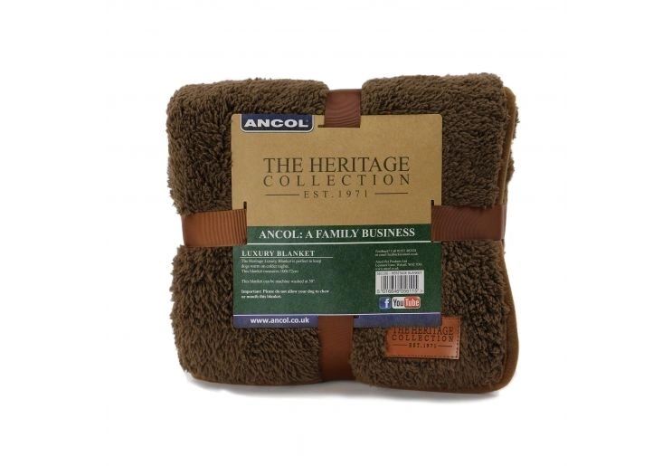 Ancol Heritage Green Check Luxury Pet Blanket