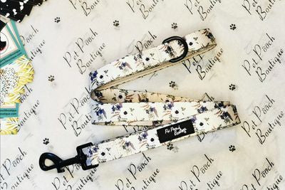 Pet Pooch Boutique Floral Meadow Pet Dog Harness & Lead Set