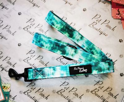 Pet Pooch Boutique Teal Tornado Pet Dog Harness & Lead Set