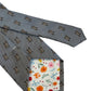 French Bulldog Tie | Silver Grey Dog Tie | Frederick Thomas London