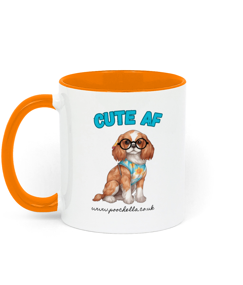 Poochella®️ Cute AF Ceramic Mug Cavalier King Charles Spaniel