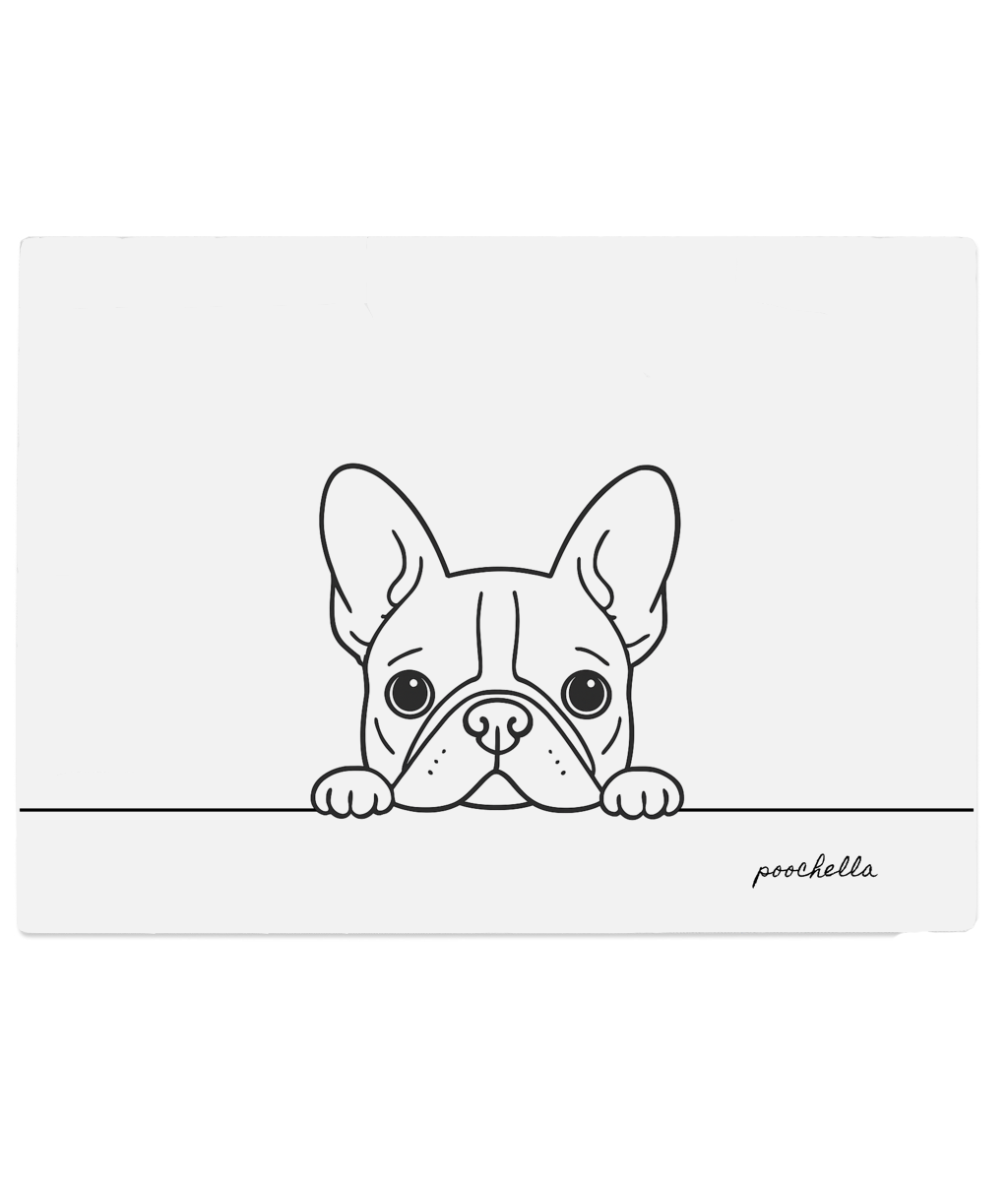french bulldog minimal line drawing