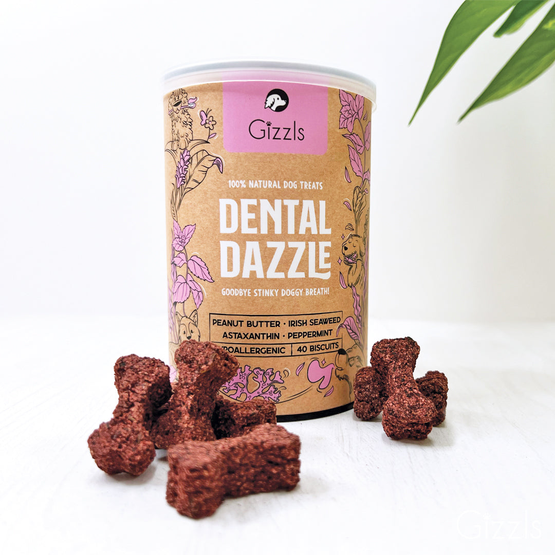 Gizzls Dental Dazzle dental biscuits for dogs