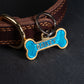 Custom Personalised Laser Engraved Bone Shape Pet Dog Cat ID Tag Colour Brass Bronze Double Sided
