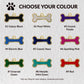 Bone shape pet id tags colour chart