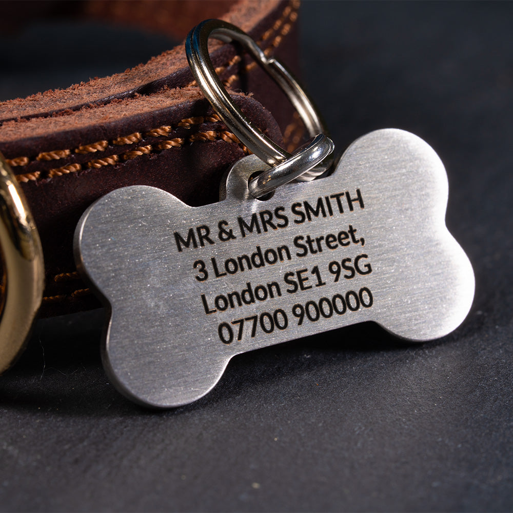 Dog identity tags | Bone Shape Dog ID Tag | Poochella®