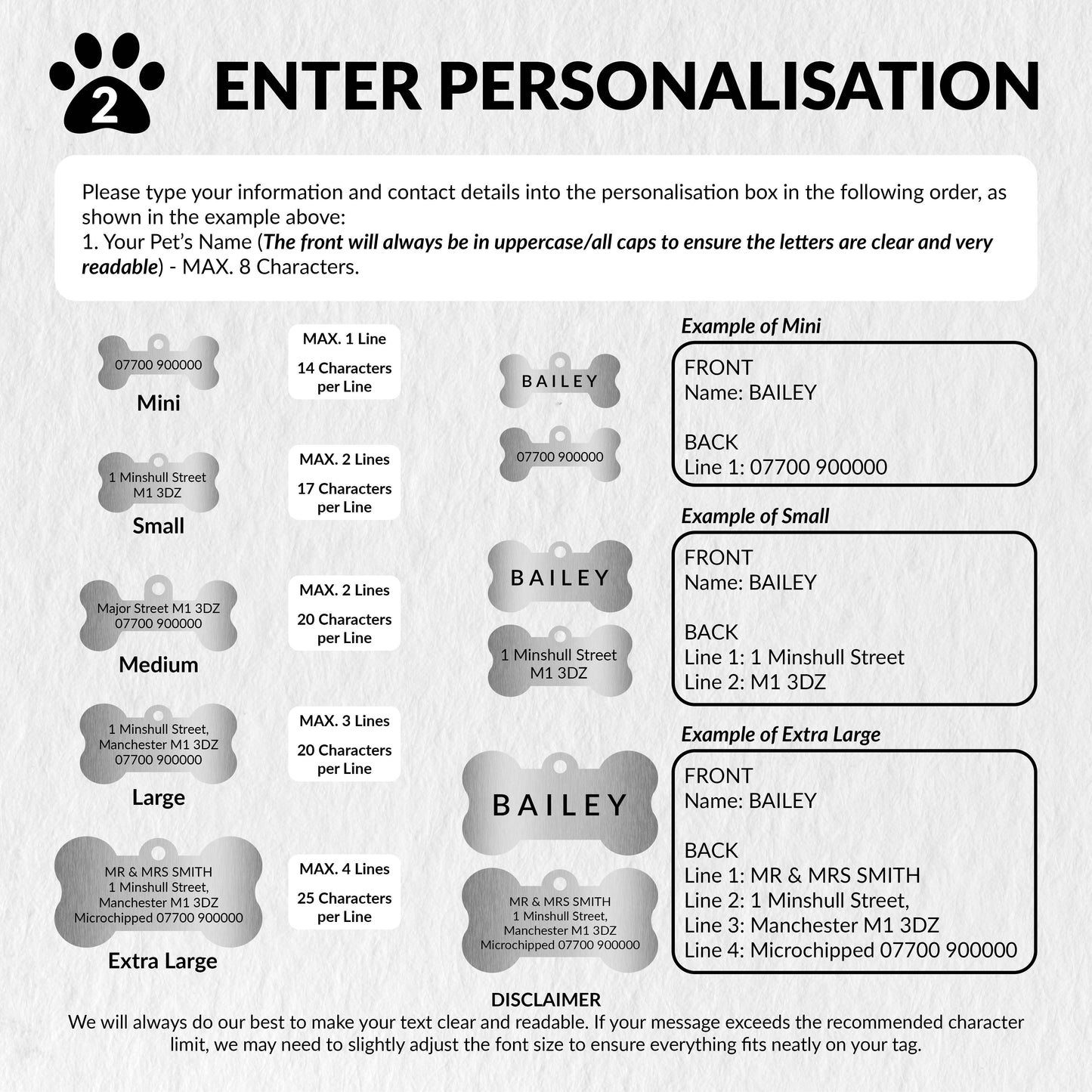 Dog identity tags | Bone Shape Dog ID Tag | Poochella®