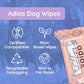 Adios Gentle Pet Dog Wipes Plastic Free Eco Friendly & Compostable