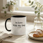 In Love. With My Dog. Two-Tone Black White Minimal Mug | Poochella®