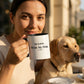 In Love. With My Dog. Two-Tone Black White Minimal Mug | Poochella®