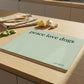 Peace Love & Dogs Tempered Glass Chopping Board | Poochella®