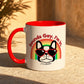 Love Pride Sounds Gay Ceramic Two Tone Dog Mug Rainbow | Poochella®