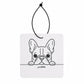 A French Hello Car Freshener | French Bulldog | Sandalwood or Baby Powder | Poochella® - Poochella®