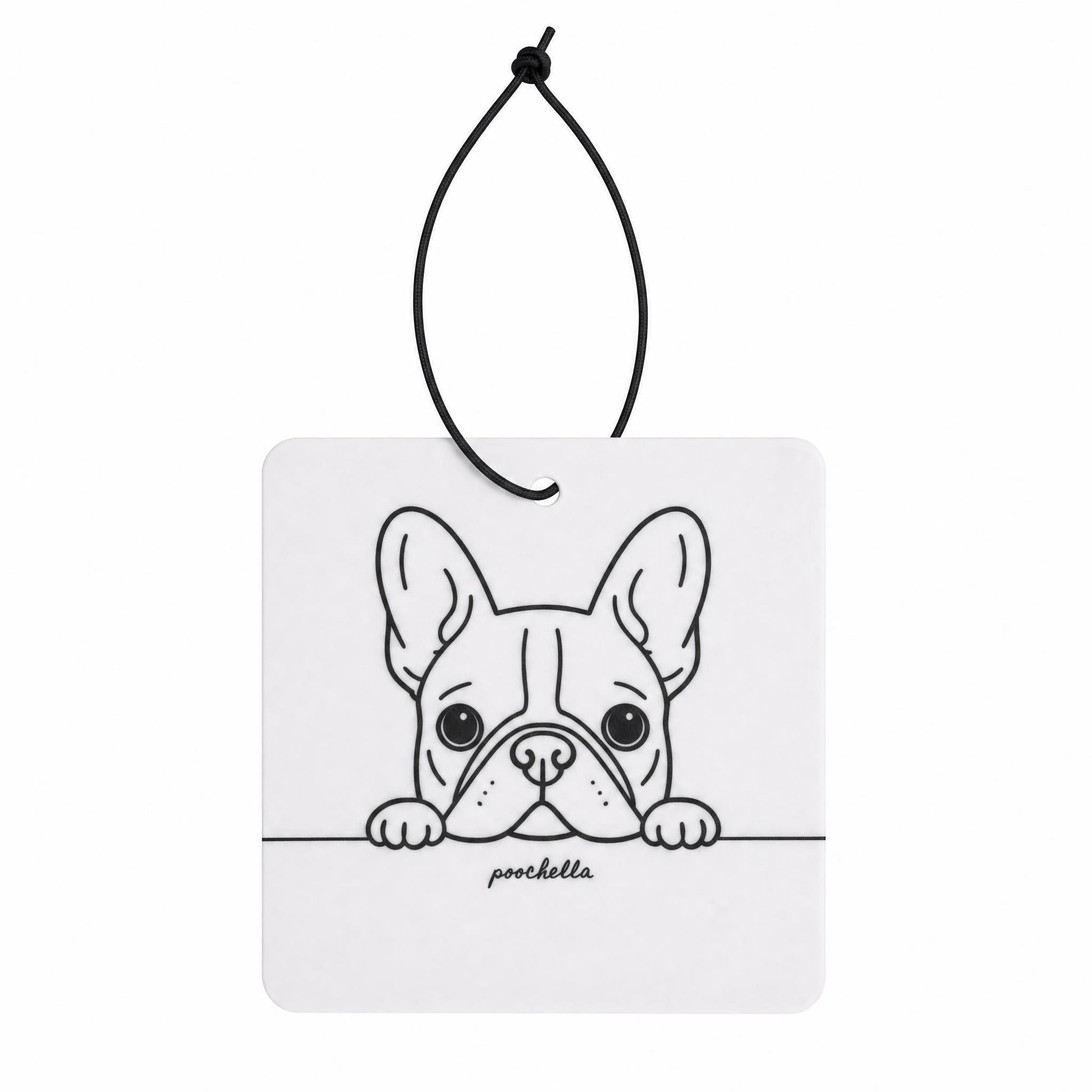 A French Hello Car Freshener | French Bulldog | Sandalwood or Baby Powder | Poochella® - Poochella®