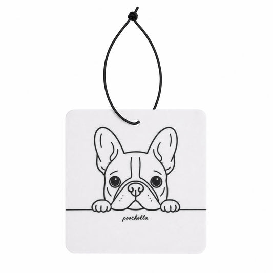 A French Hello Car Freshener | French Bulldog | Sandalwood or Baby Powder | Poochella® - Poochella®