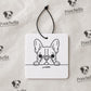 A French Hello Car Freshener | French Bulldog | Sandalwood or Baby Powder | Poochella® - Poochella®