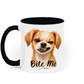 Bite Me Two-Tone Ceramic Black & White Mug | Funny Dog Lover Gift | Poochella® - Poochella®