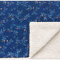 Cath Kidston Greenwich Flowers Sherpa Pet Blanket – Cosy Fleece Dog Blanket | Luxury Pet Blanket UK - Poochella®