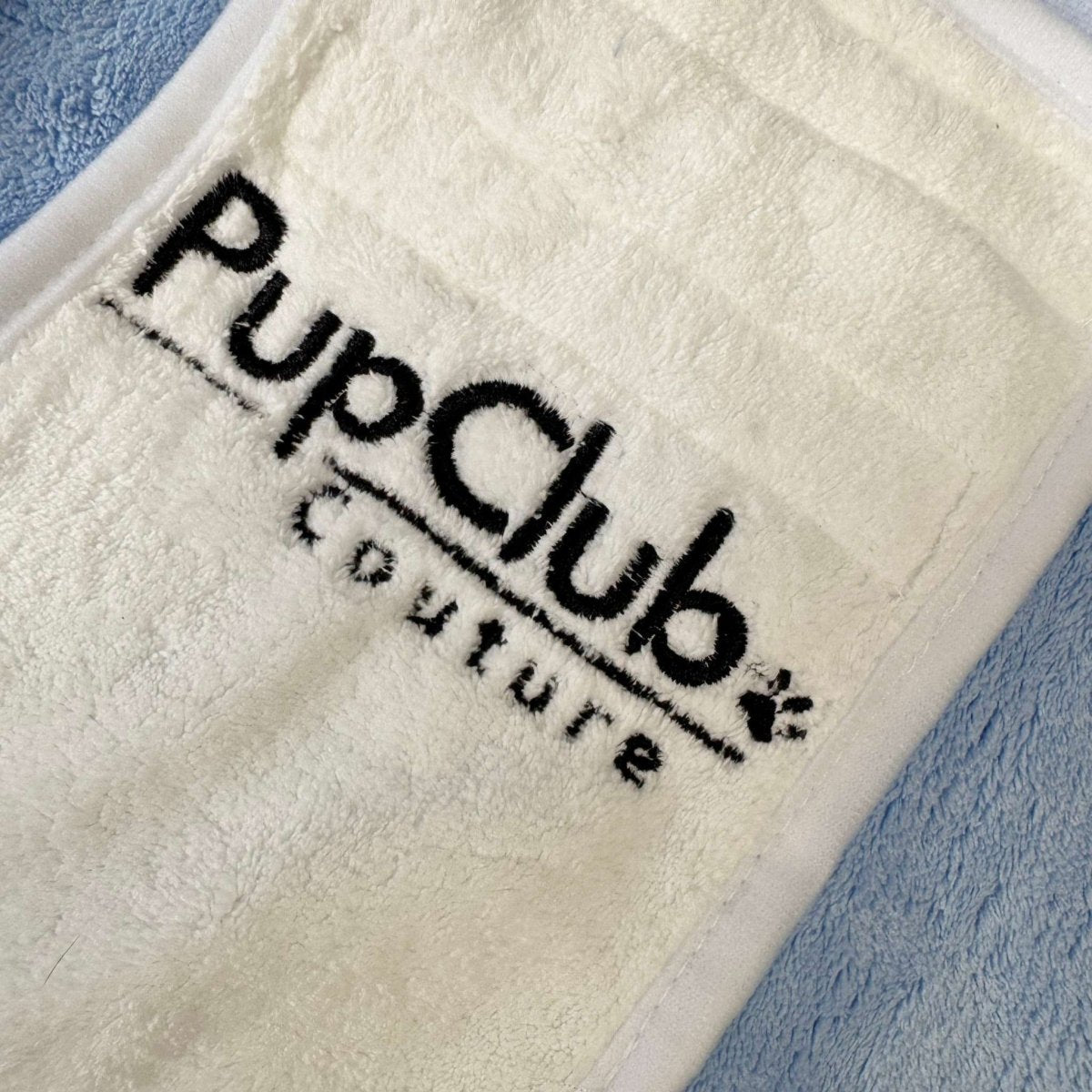 Dog Drying Robe | Microfibre Towel Coat – Blue | Pup Club Couture - Poochella®