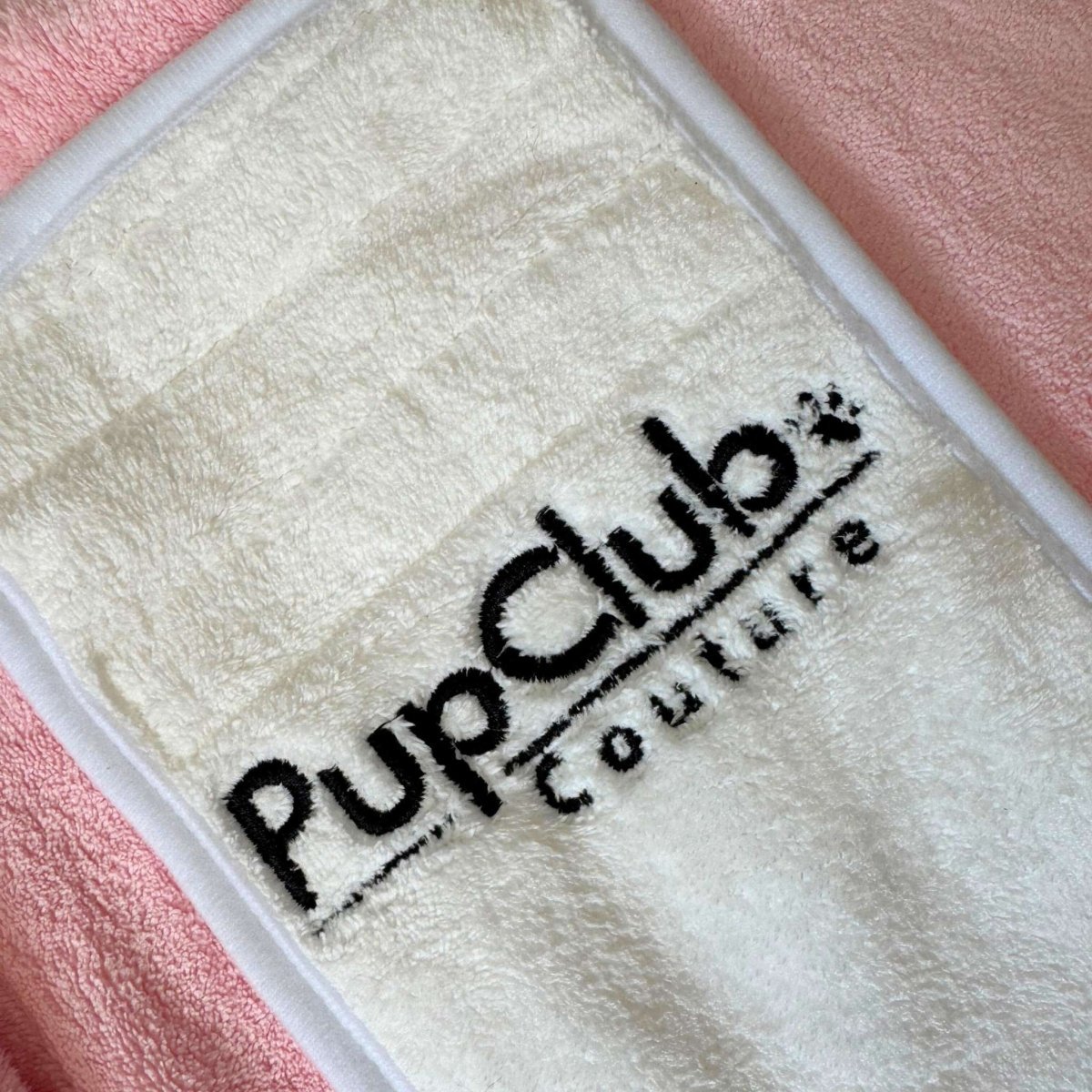 Dog Drying Robe | Microfibre Towel Coat – Pink | Pup Club Couture - Poochella®