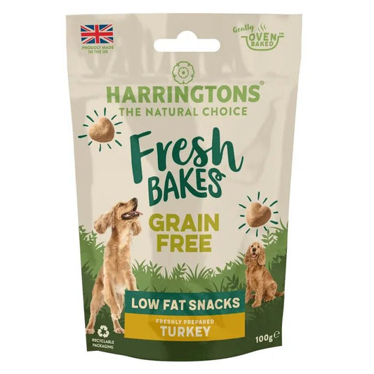 Harringtons Fresh Bakes Turkey Low Fat Dog Treats | Grain Free Natural Dog Snacks - Poochella®
