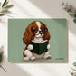 One More Chapter Tempered Glass Chopping Board | King Charles Spaniel | Book Lover Kitchen Decor | Poochella - Poochella®