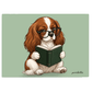 One More Chapter Tempered Glass Chopping Board | King Charles Spaniel | Book Lover Kitchen Decor | Poochella - Poochella®