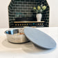 Pup & Kit Lid-It Stay Fresh Dog Bowl | Grey Stainless Steel Pet Bowl | Airtight Lid Travel Dog Bowl - Poochella®