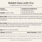 Rabbit Ears with Fur for Dogs | Natural Dog Chews | Poochella® - Poochella®