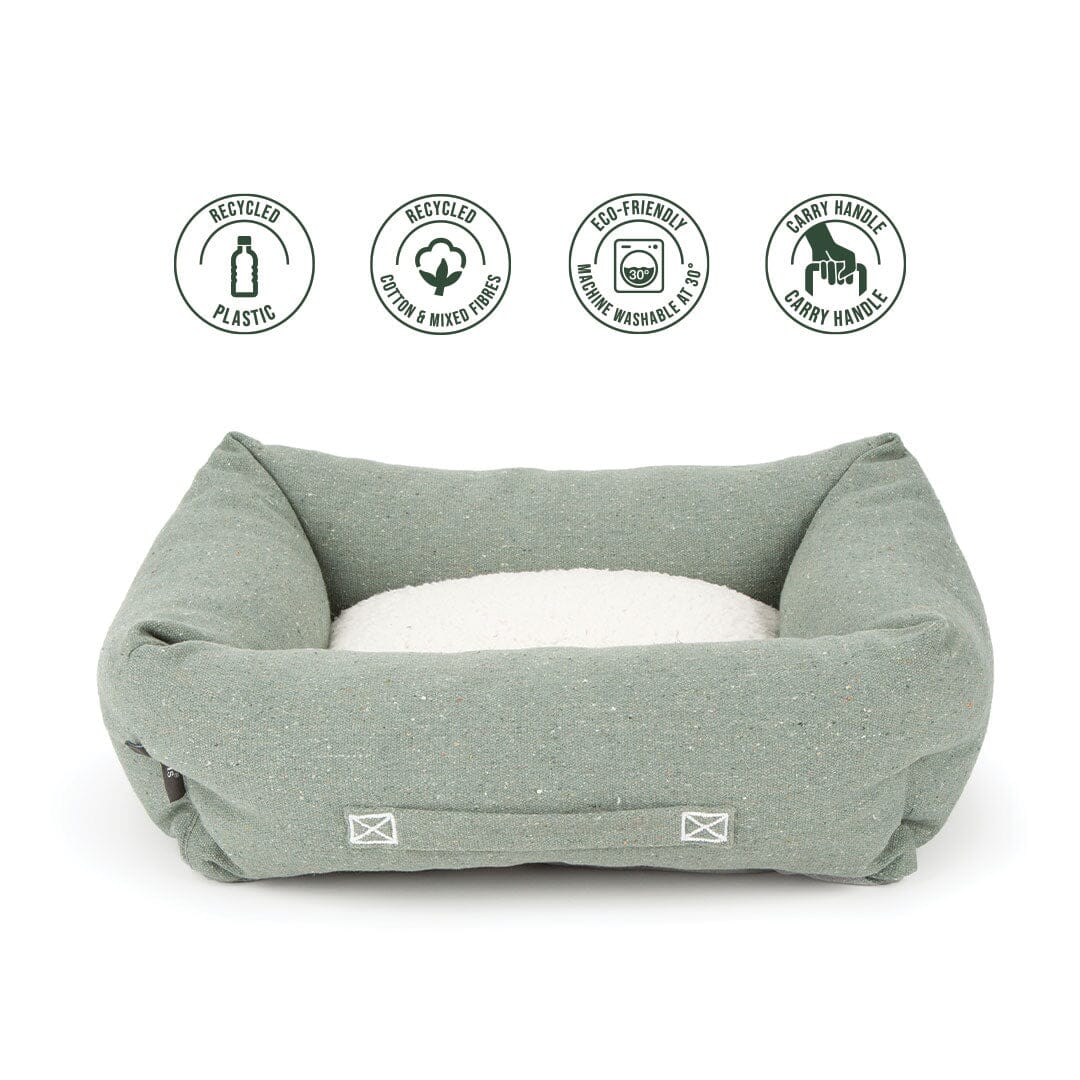 Scruffs® Eden Recycled Dog Box Bed | Eco Friendly Sherpa Luxury Pet Bed - Poochella®