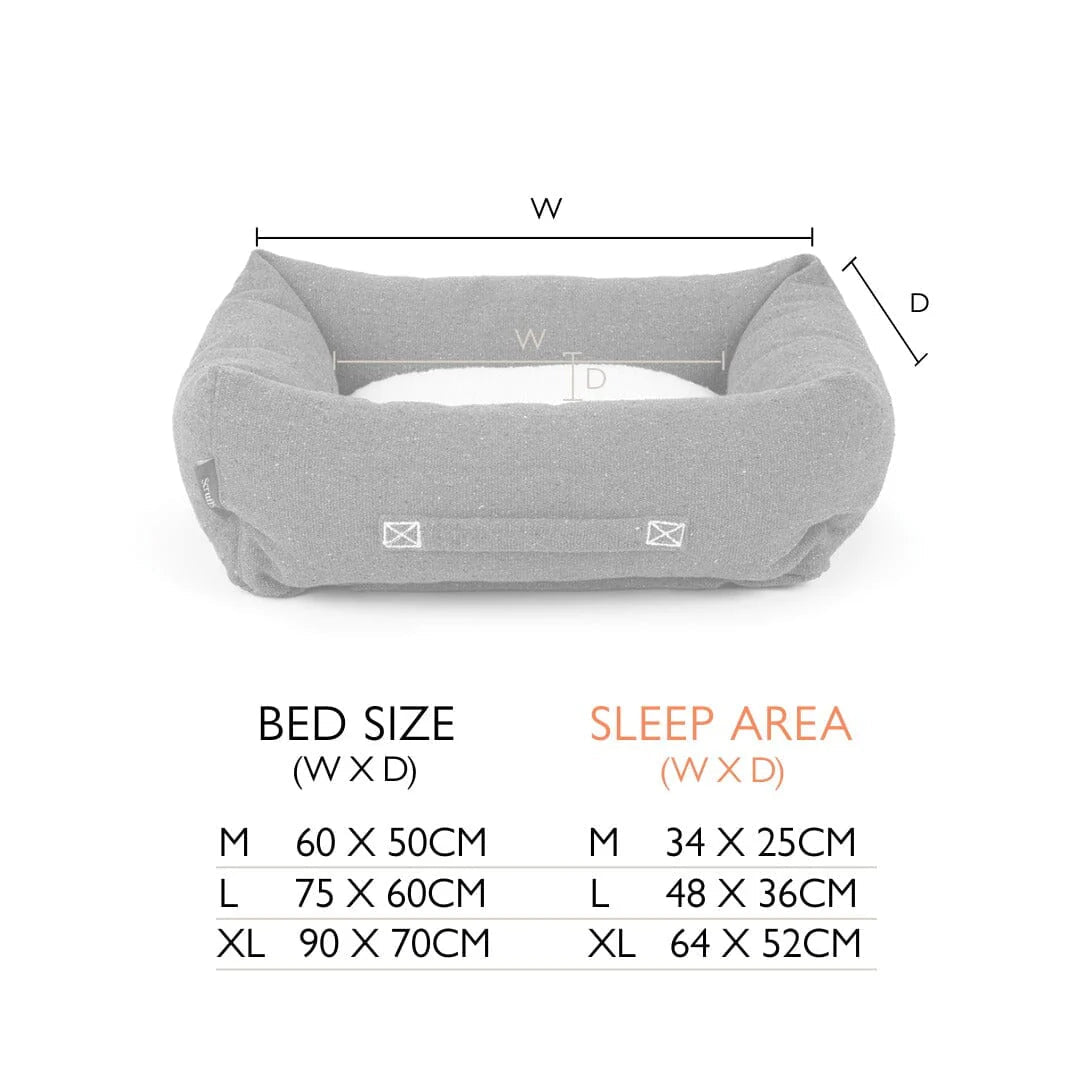 Scruffs® Eden Recycled Dog Box Bed | Eco Friendly Sherpa Luxury Pet Bed - Poochella®