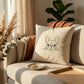 The French Hello Organic Cotton Cushion Cover | Minimal French Bulldog Home Decor | Poochella® - Poochella®